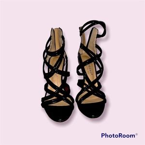 Don’t Criss Cross Me Patent Leather Heels